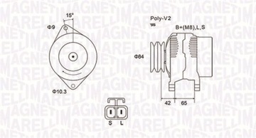 ALTERNÁTOR MAGNETI MARELLI 063731530010