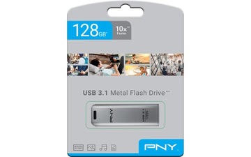 БЫСТРЫЙ USB-НАКОПИТЕЛЬ PNY 128 ГБ USB 3.1 ELITE METAL