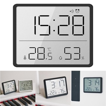 Внутренний гигрометр, электрический календарь, сигнализация, черный