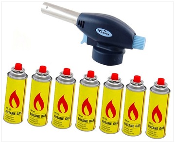 W4S85 PALNIK GAZOWY LUTLAMPA + 7KARTUSZY 400ML ZESTAW 89007-88151