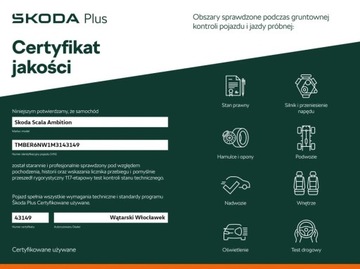 Skoda Scala Hatchback 1.0 TSI 110KM 2021 Skoda Scala Salon Polska Serwis ASO I Wlasciciel AUTO DEALERA FV VAT 23, zdjęcie 2