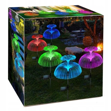 LAMPKI OGRODOWE SOLARNE GRUNTOWE LED DYSKI 6szt
