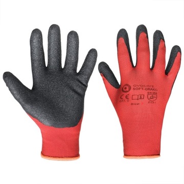 RĘKAWICE ROBOCZE OCHRONNE POWLEKANE LATEKSEM R 11 MOCNE M-GLOVE R11