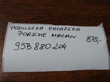 IDEALNI ULOŽENÍ AIRBAG SPOLUJEZDCE PORSCHE MACAN 1