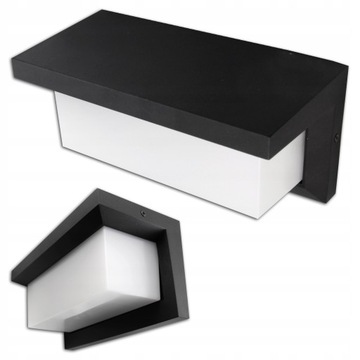 Oprawa architektoniczna Lampa Kinkiet Lagos E27 czarna