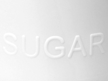 BIAŁY Pojemnik 1000ml z BAMBUSOWĄ pokrywką CUKIER