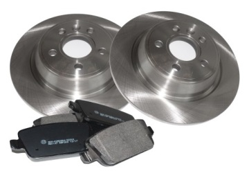 Tarcze hamulcowe TYŁ x2 + klocki FORD MONDEO IV MK4 S-MAX GALAXY