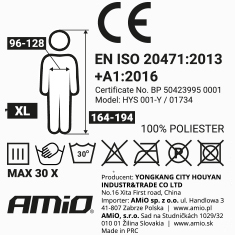 ЖЕЛТЫЙ Светоотражающий жилет Одобрено CE