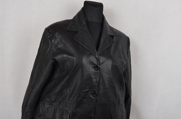 9656 KLASYCZNA KURTKA MIĘKKA SKÓRA NATURAL 48/4XL
