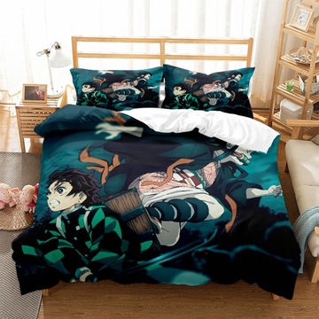 Zestaw pościeli Anime Demon Slayer 160×200cm