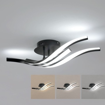 ŻYRANDOL LED LAMPA SUFITOWA PLAFON NOWOCZESNE DO SALONU 24W 3000/4000/6000K