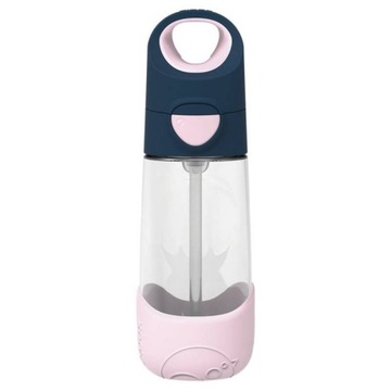 B.BOX TRITANOWA BUTELKA KUBEK BIDON + SŁOMKA INDIGO ROSE RÓŻOWY 450ML