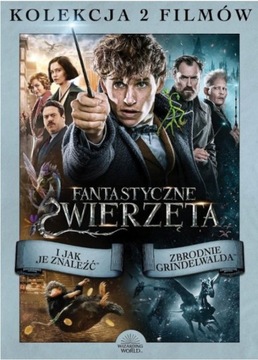 2x Dvd: FANTASTYCZNE ZWIERZĘTA I JAK JE ZNALEŹĆ + Zbrodnie Grindelwalda
