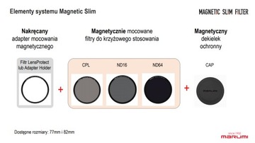 Расширенный комплект Marumi Filter Magnetic Slim, 82 мм
