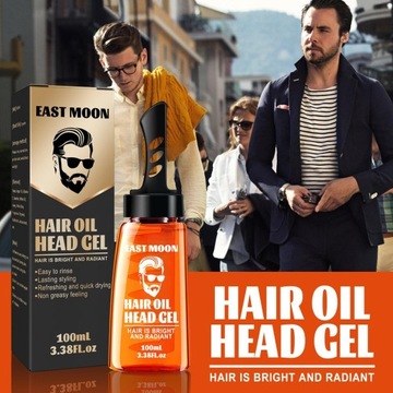 100ml Men's Hair Wax Head Comb Retro Oil Head Big