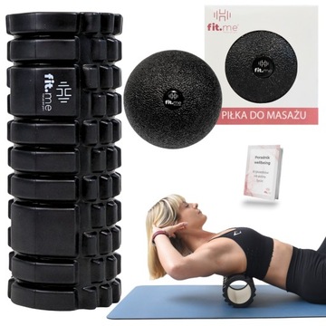 DUŻY ROLLER WAŁEK PIANKOWY DO MASAŻU DO ROLOWANIA Z WYPUSTKAMI 33 CM