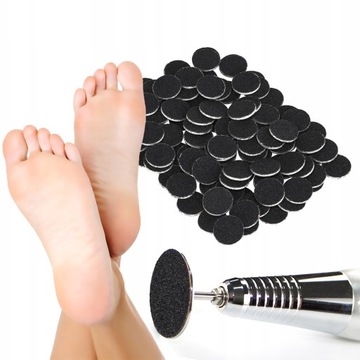 100x nakładki do stóp PODODISC pilnik 20mm #180