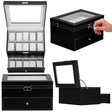 ОРГАНАЙЗЕР ДЛЯ ЧАСОВ, 20 шт., JEWELRY BOX, ELEGANT BOX