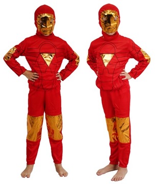 IRON MAN STRÓJ PRZEBRANIE MASKA AVENGERS M 116 cm