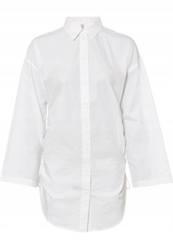 Bonprix NH9 mal biała koszula oversize marszczenia 48