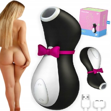STYMULATOR MASAŻER ŁECHTACZKI WIBRATOR PINGWINEK