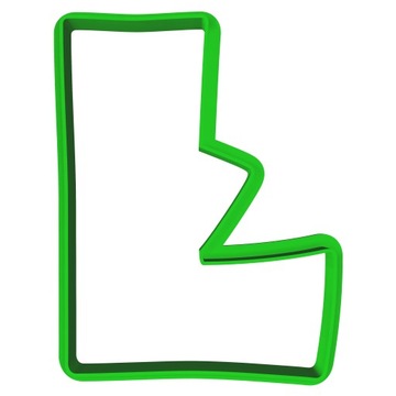 Foremka Wykrawacz Edukacyjna Literka Litera Ł 8cm