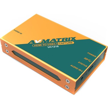 AVMATRIX UC1218 - HDMI to USB3.1 TYPE-C Uncompressed Video Capture