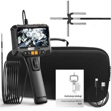 Kamera Inspekcyjna RUCHOMA GŁOWICA Endoskop Warsztatowa 1m 3.9mm Boroskop