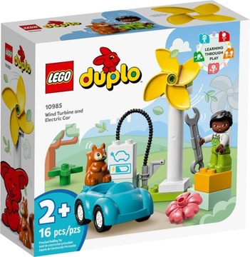 KLOCKI LEGO DUPLO 10985 TURBINA WIATROWA I SAMOCHÓD ELEKTRYCZNY + GRATIS
