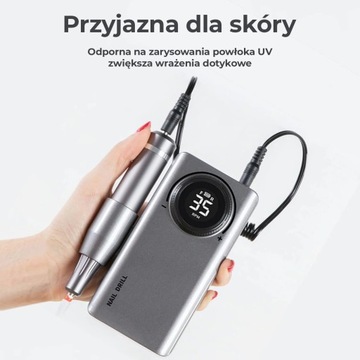 Frezarka do manicure mobilna Clavier, srebrna