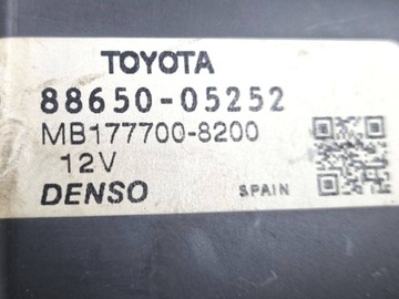 ŘÍZENÍ KLIMATIZACE TOYOTA AVENSIS 3 (T270) FACELIFT 2012 88650-05252