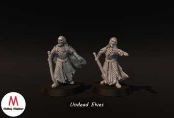 Undead Elves - фигурка x2 Модель RPG LOTR MESBG Middle Earth