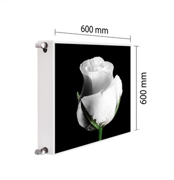 MAGNETYCZNA OSŁONA NA KALORYFER 60x60 RÓŻA MATA MAGNES