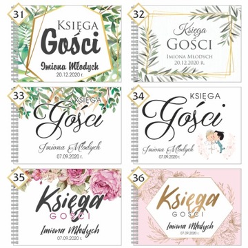 A5 KSIĘGA GOŚCI / 44 strony / Ślub / Wesele