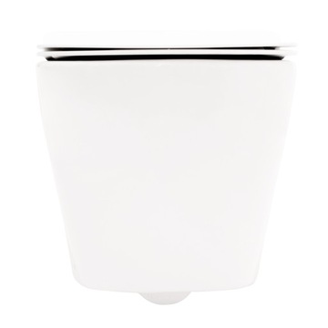 ПОДВЕСНОЙ УНИТАЗ CARLO MINI TORNADO БЕЗ ОБОДКИ + ТОНКОЕ СИДЕНЬЕ, БЕЛЫЙ