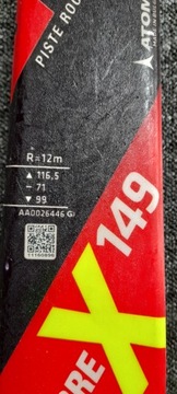 Narty Atomic REDSTER FIBRE X 149cm+ Atomic Lithium10