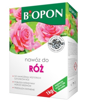 NAWÓZ DO RÓŻ 1kg Biopon wystarczy na 40 roślin