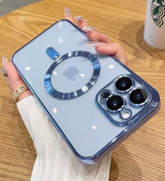 Plecki BOU do Apple iPhone 13 PRO MAX MAGSAFE Z RAMKĄ bezbarwny 13PROMAX