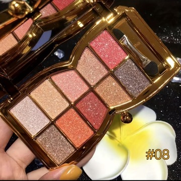 Палитра теней для век Sparkling Diamond Shimmer, 10 цветов, с кисточкой