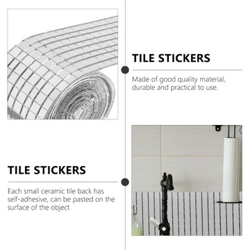 КЛЕЯ ЗЕРКАЛА ДЕКОРАТИВНАЯ НАСТЕННАЯ ПЛИТКА КВАДРАТНАЯ МОЗАИКА НАКЛЕЙКА НА НАСТЕНУ 1 РУЛОН