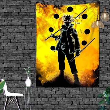 Japoński plakat z serii anime wiszący gobelin ście