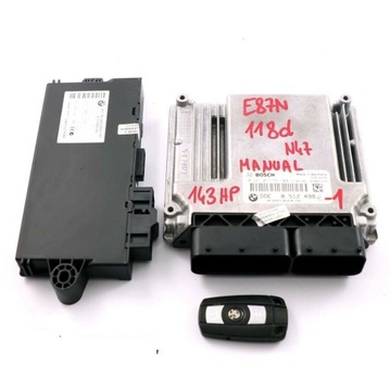 BMW E81 E87 E90 E91 LCI N47 143HP ŘÍZENÍ MOTORU ECU SADA DDE 8512499