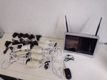 БЕСПРОВОДНЫЕ WIFI КАМЕРЫ 4 ШТ. 2MPX FULL HD