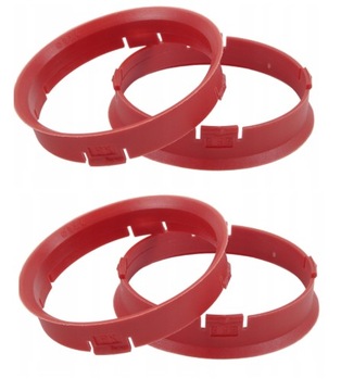 4x PIERŚCIENIE CENTRUJĄCE DO FELG 66,6 na 63,4mm