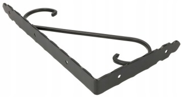 KĄTOWNIK POD PÓŁKI 30X15CM RETRO CZARNY KRC30