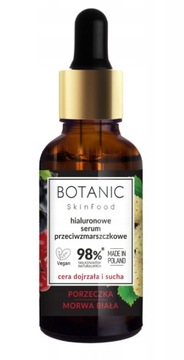 BOTANIC Serum Hialuronowe Przeciwzmarszczkowe 30ml