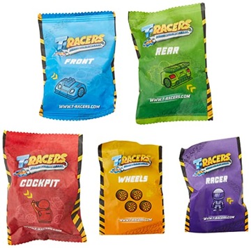 T-RACERS Series 1 — Автомобиль-сюрприз и гонщик. Стройте, смешивайте и гоняйте. Т-