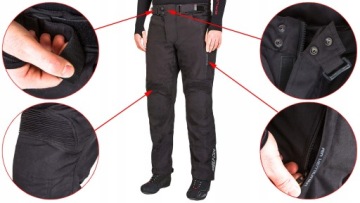 ТЕКСТИЛЬНЫЕ МОТОЦИКЛОВЫЕ БРЮКИ ЗАЩИТА WOLF L