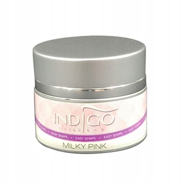 Гель для наращивания Indigo легкая форма Milky Pink 15мл