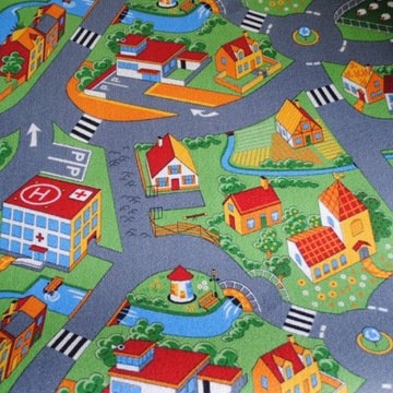 Wykładzina dywanowa|Little Village|dziecięca| 3m
